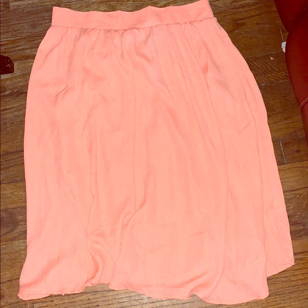 Coral Pink Skirt (long)